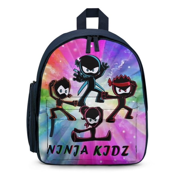 Ninja TV Kidz Lightweight Backpack Shoulder Bags Small Bookbag Daypack Travel Camping
