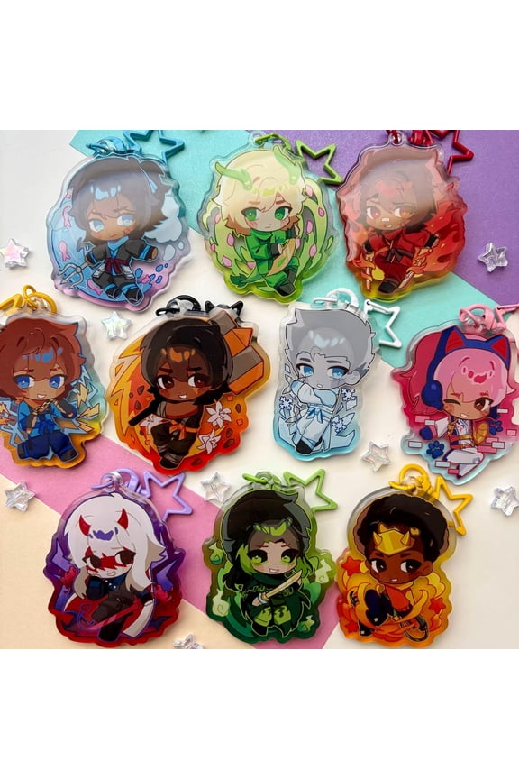 Ninja-Themed 2.5-Inch Acrylic Charm, random 1 pack