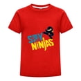 thumbnail image 1 of Ninja-Themed Kids T-Shirt – Ninja Kidz Characters Graphic Tee – Breathable Cotton Summer Shirt for Boys and Girls, 1 of 4