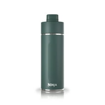 Ninja Thirsti 24oz. Travel Bottle, Leak Proof Stainless Steel Insulated Tumbler for Carbonated Sparkling Drinks, Evergreen
