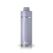 Ninja Thirsti 24oz. Travel Water Bottle, Stainless Steel Tumbler for Carbonated Drinks, Purple