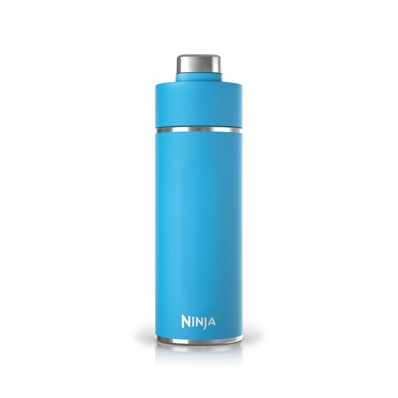 Ninja Thirsti 24oz. Travel Water Bottle,Stainless Steel, Leak Proof, 24 Hours Cold, Dishwasher Safe, Tropical Blue, DW2401SB