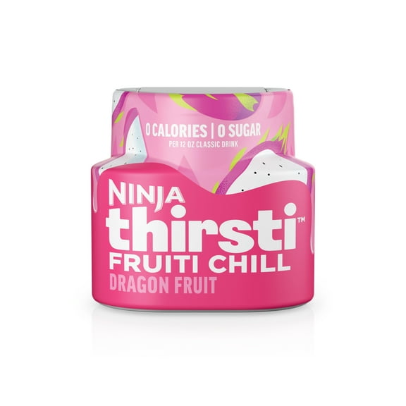 Ninja Thirsti FRUITI CHILL Dragon Fruit Flavored Liquid Water Drops, 1 Flavor Pod, WCFDGFT61