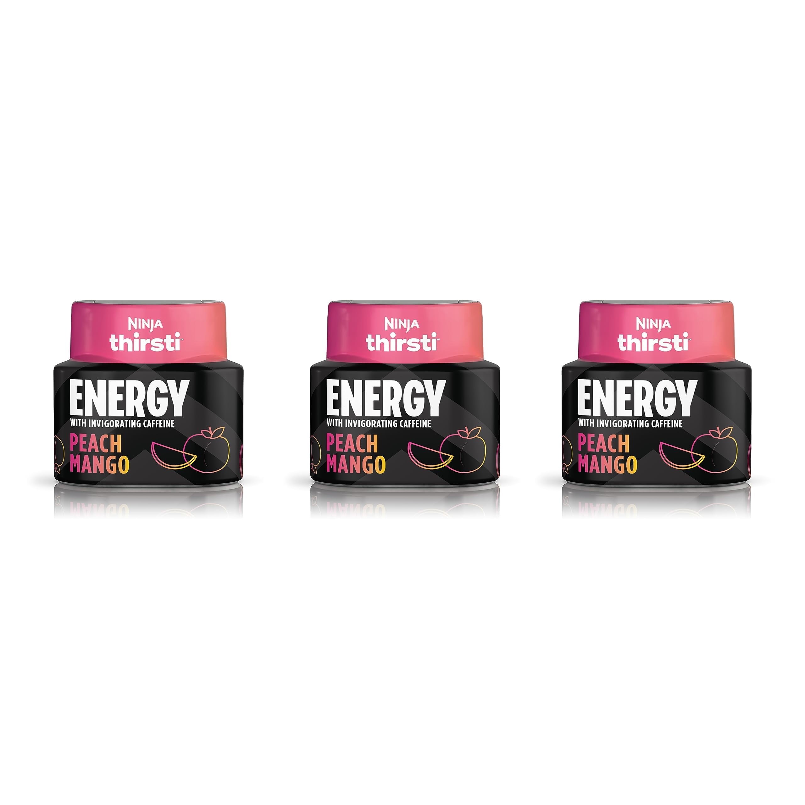 Ninja Flavored Water Drops Peach Mango 2.07 Fl Oz 3 Pack Zero