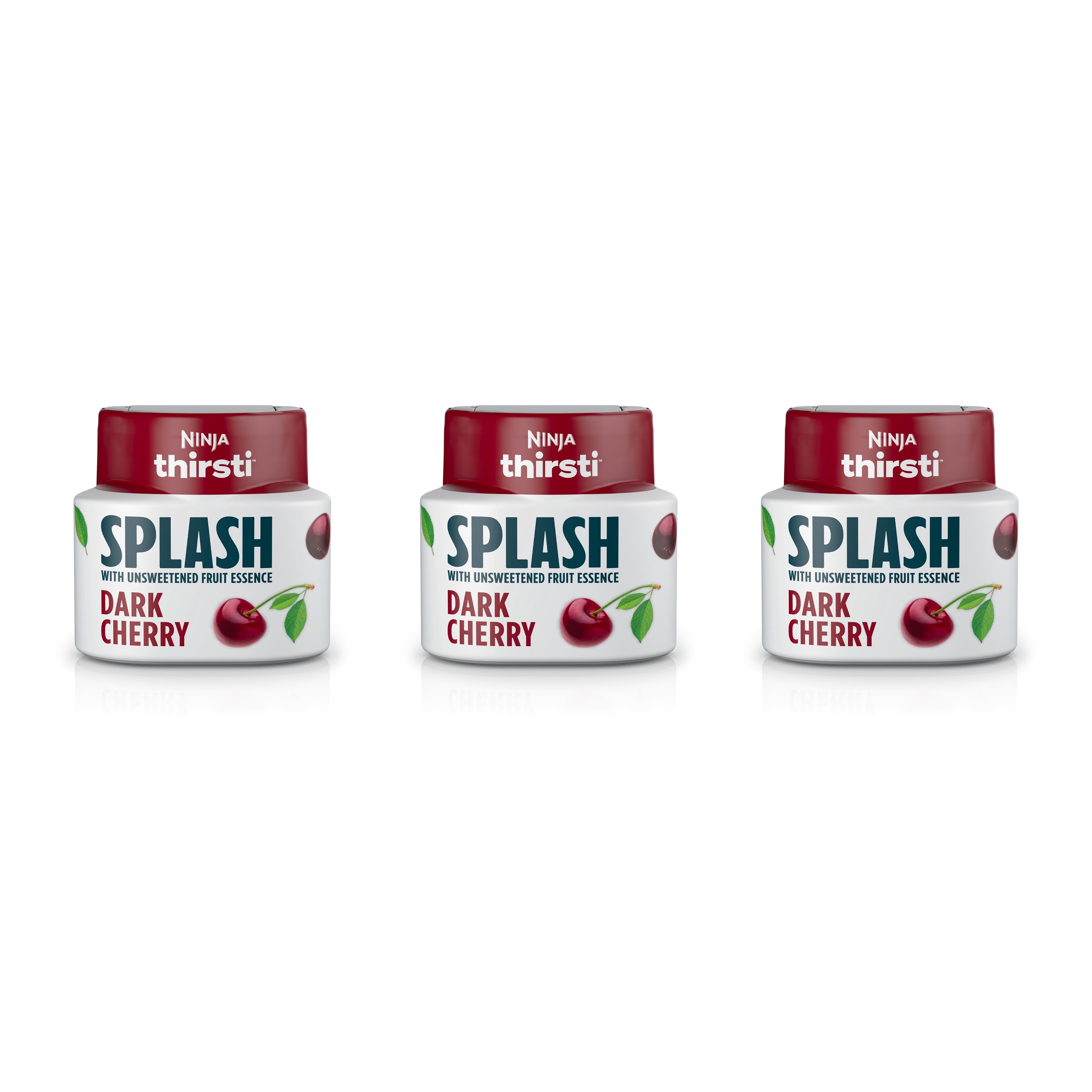 Ninja Splash Ninja Thirsti SPLASH Dark Cherry Liquid Water Drops, Unsweetened ...