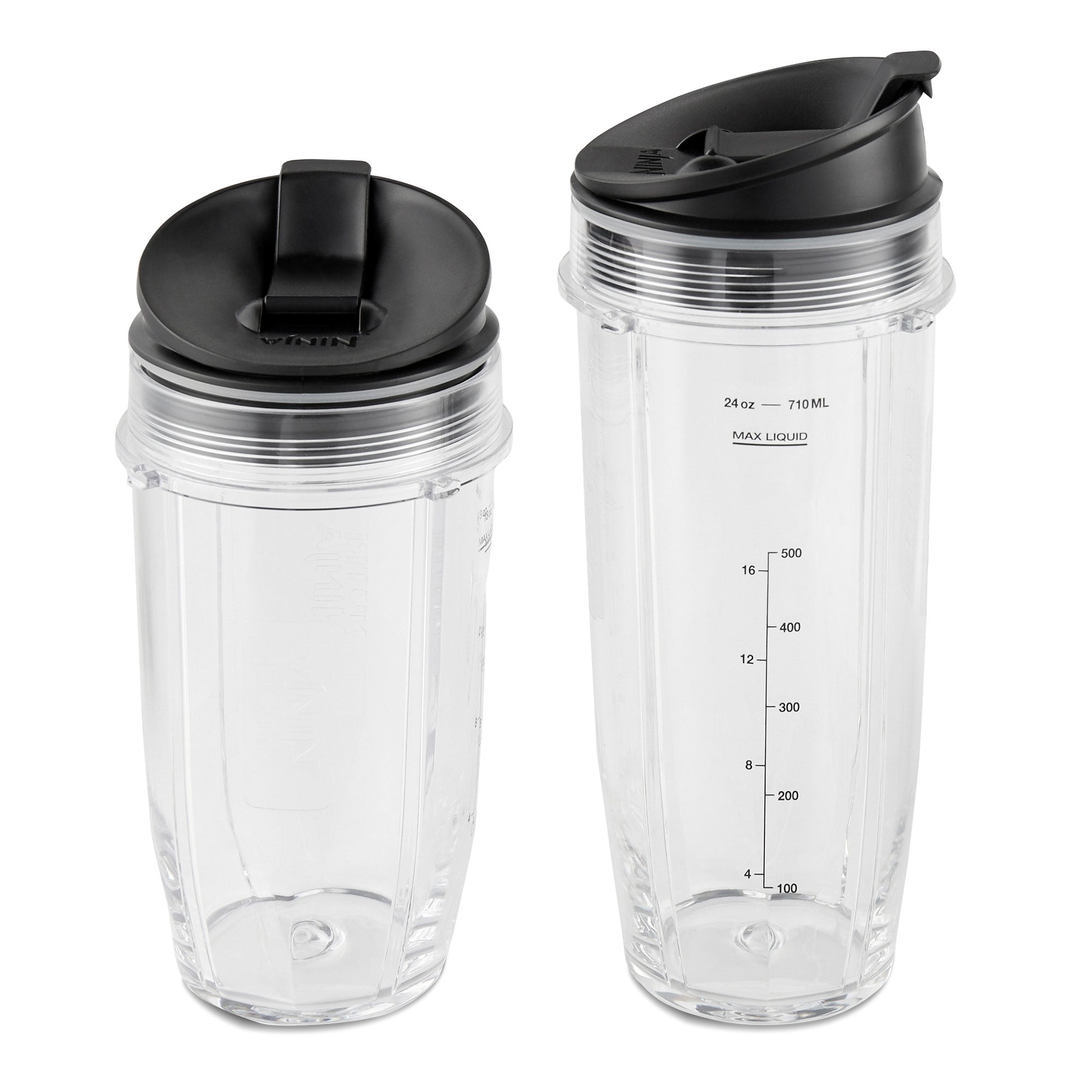 Nutri Ninja Blender Cup 24 oz. Tritan Cups with Sip & Seal Lids. Compatible  with BL480, BL490, BL640, BL680 Auto IQ Series Blenders (Pack of 2)