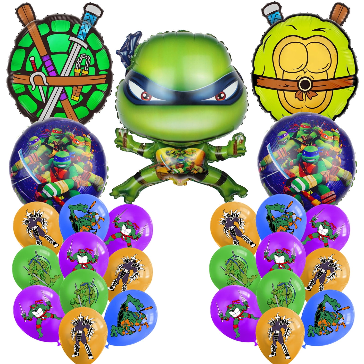Ninja Turtle Birthday Decorations 25 Pcs Ninja Turtle Balloons Animal