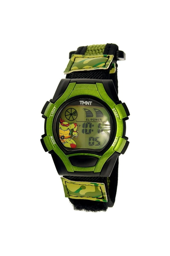 Ninja Turtles A-TURAD300-BC Green Nylon Digital Multi function Sport Watch