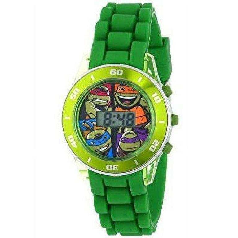 Teenage Mutant Ninja Turtles Pop Up Shell LCD Watch Green