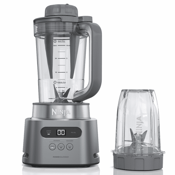 Ninja TWISTI Blender, Smoothies, Frozen Drinks, 3 Auto-iQ Preset Programs, 1500PW, 34 Oz, SS150 Silver