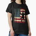 thumbnail image 1 of Ninja Warrior American Gift Martial Arts Inspired Unisex T-Shirt, up to size 5XL, 1 of 2