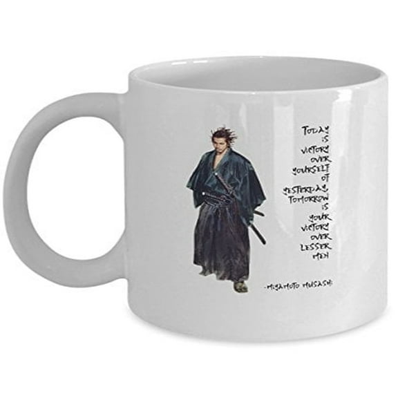 Ninja Warrior 11 oz Coffee Mug - Today Is White Ceramic Gift