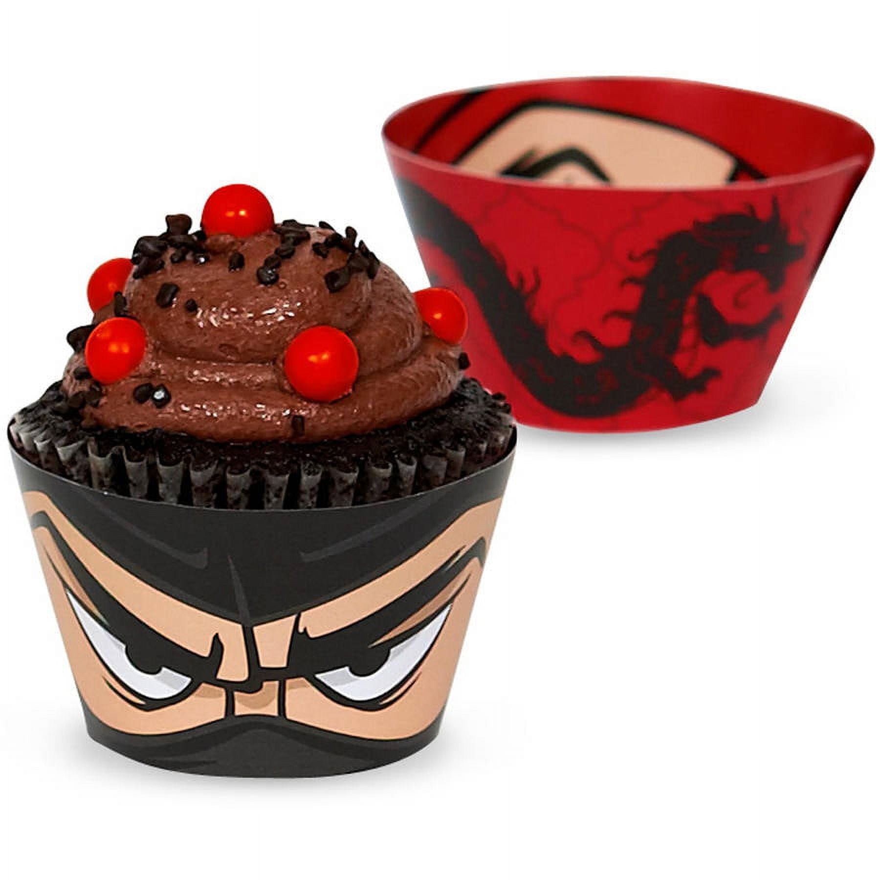 Ninja Warrior Party Reversible Cupcake Wrappers