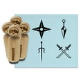 thumbnail image 1 of Ninja Weapons Katana Swords Star Sai Kunai Rubber Stamp Set for Scrapbooking Crafting Stamping - Medium 1 Inch, 1 of 7