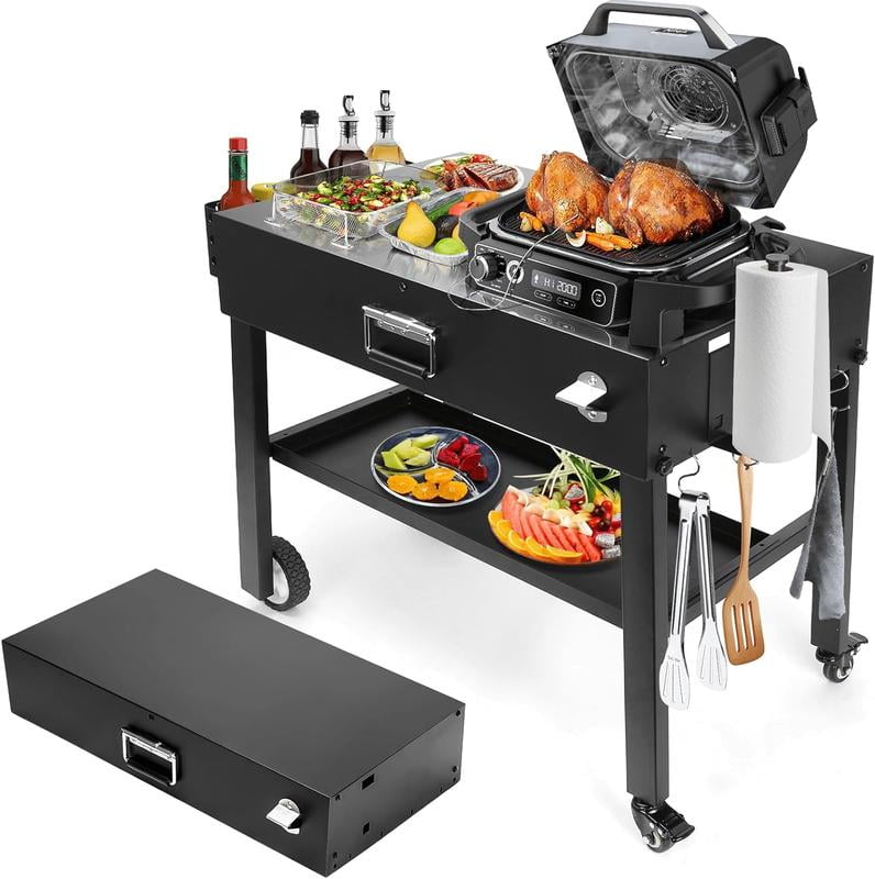 Ninja Woodfire Grill OG700 Series, Foldable Portable Grill Stand