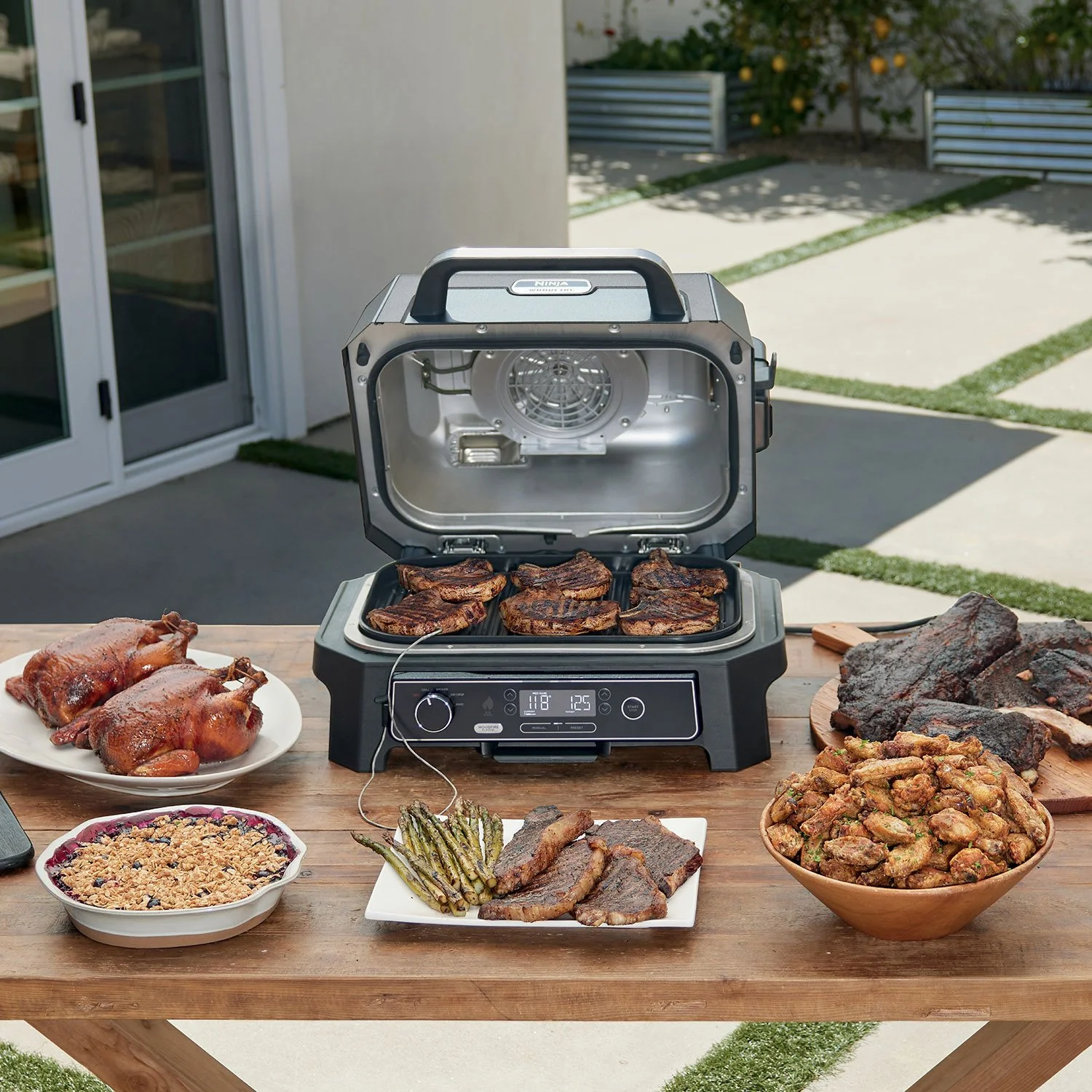Ninja Woodfire Pro 4-in-1 XL Outdoor Grill & Smoker with Built-in