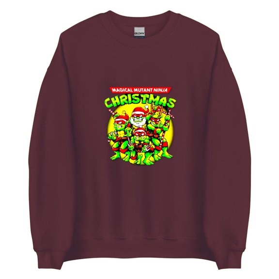 Ninja turtle style Christmas magical mutant ninja Christmas shirt-removebg-preview