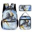 thumbnail image 1 of Ninjago 3 Pcs Backpack Set With Lunch Bag And Pencil Case Casual Bookbag Lunch Box Pencil Box, 1 of 8