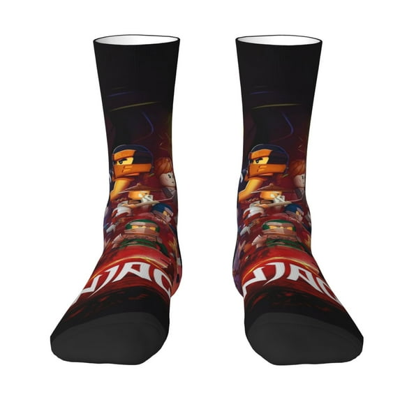 Ninjago Adult Socks Casual Tube Socks Durable Comfort Calf Socks Soft Elastic Crew Socks 2 Black-2