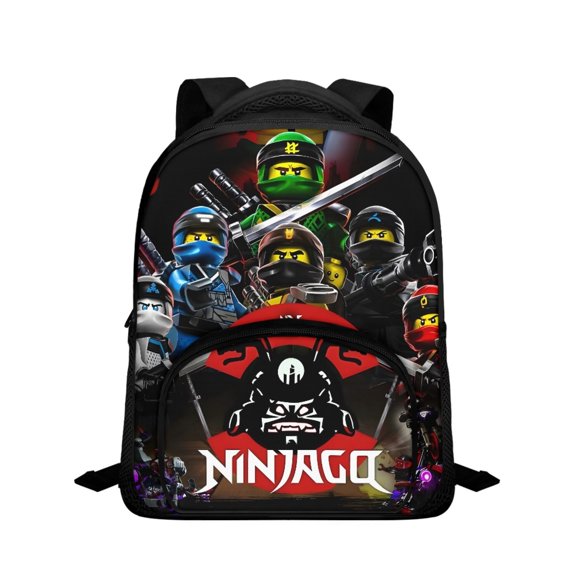 Ninjago Backpack 12 INCH Large Laptop Backpack Cute Bookbag Fashion Daypack for High Men Women Travel Outdoor Activities