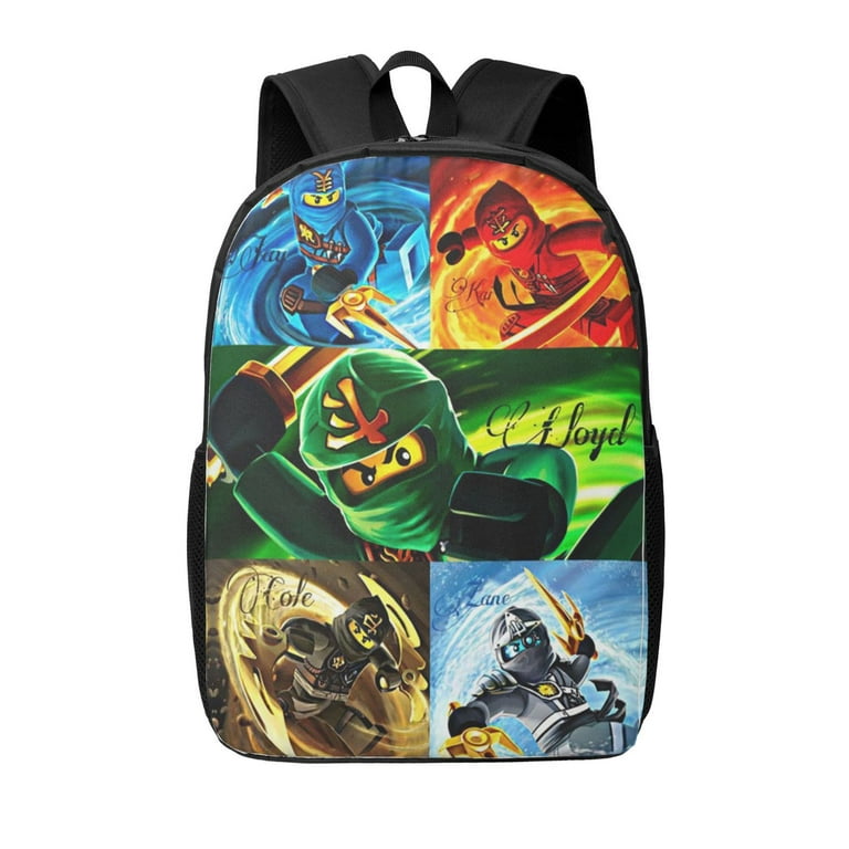 Ninjago Backpack 17 Inch Large Laptop Backpack Cute Bookbag