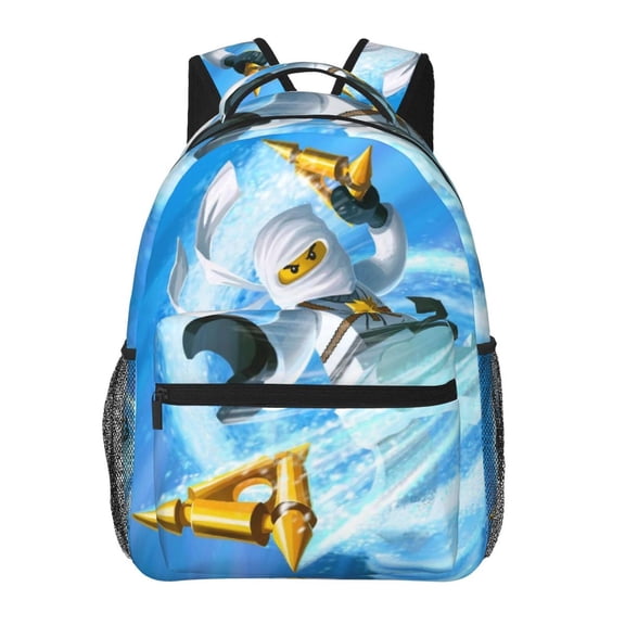 Ninjago Backpack Laptop Backpack 17 Inch Bookbag Large Capacity Daypack for Men Women Teens Hiking Camping Style-5
