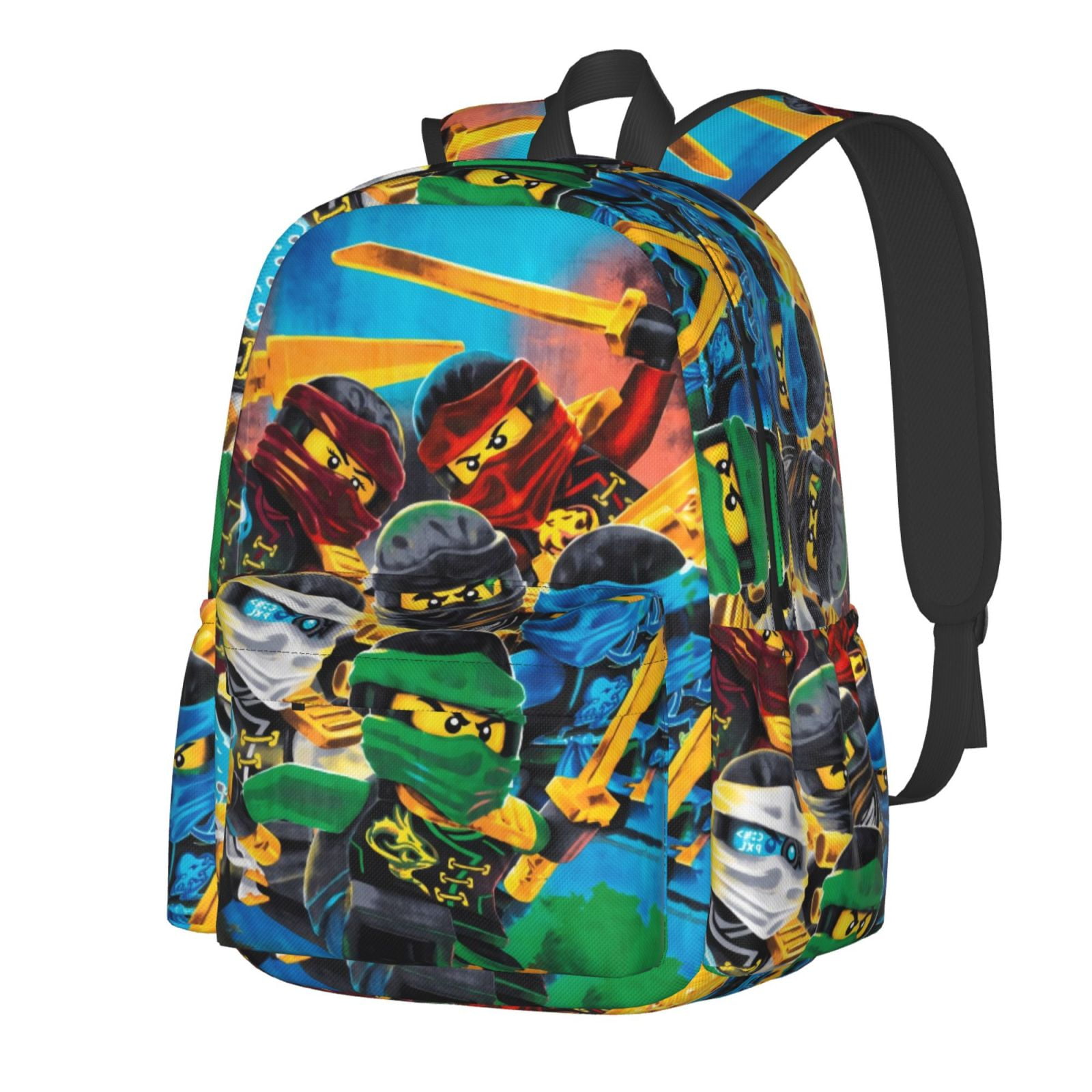 Ninjago Backpack Laptop Backpack 17 Inch Bookbag Large Capacity Daypack for Men Women Teens Hiking Camping