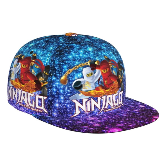 Ninjago Baseball Cap For Men, Women & Kids, Classic Flat Brim Hat Hip Hop Trucker Hat Adjustable Snapback Hat