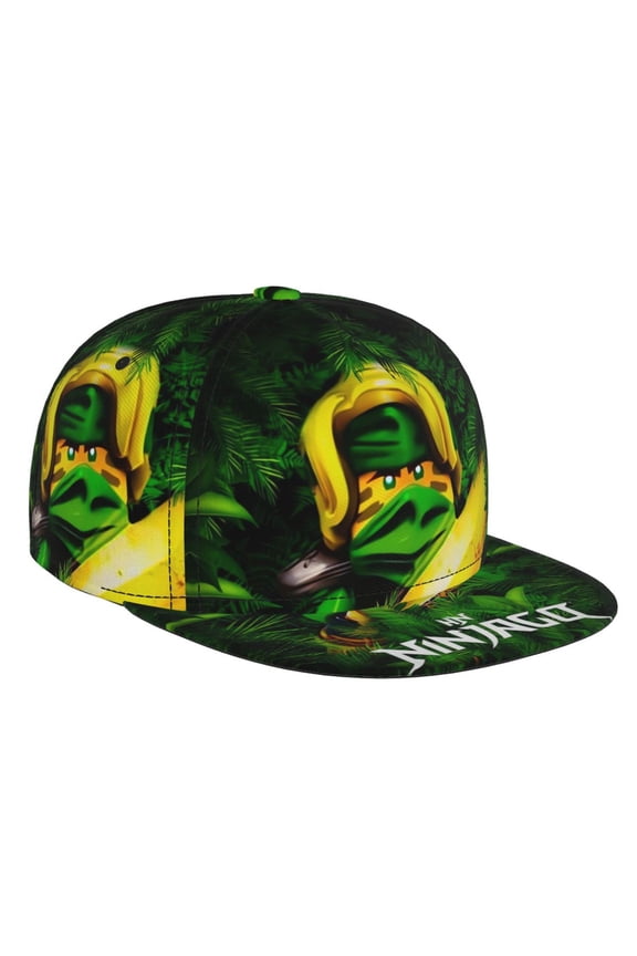 Ninjago Baseball Cap For Men, Women & Kids, Classic Flat Brim Hat Hip Hop Trucker Hat Adjustable Snapback Hat