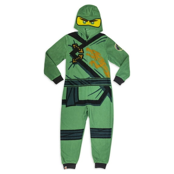 Ninjago Boys 1 Piece Hooded Costume Union Pajama, Sizes 4-12