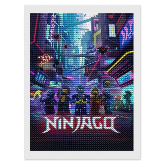 Ninjago Diamond Art Kits for Adults Beginners Round 5D Paint with Diamonds Gem Art Painting Kits for Home Wall Decor Gifts