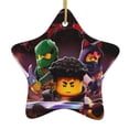 thumbnail image 1 of Ninjago Dragons Christmas Ornaments Ceramic Star Christmas Tree Hanging Home Decoration Xmas Souvenirs Pendant Gift, 1 of 8