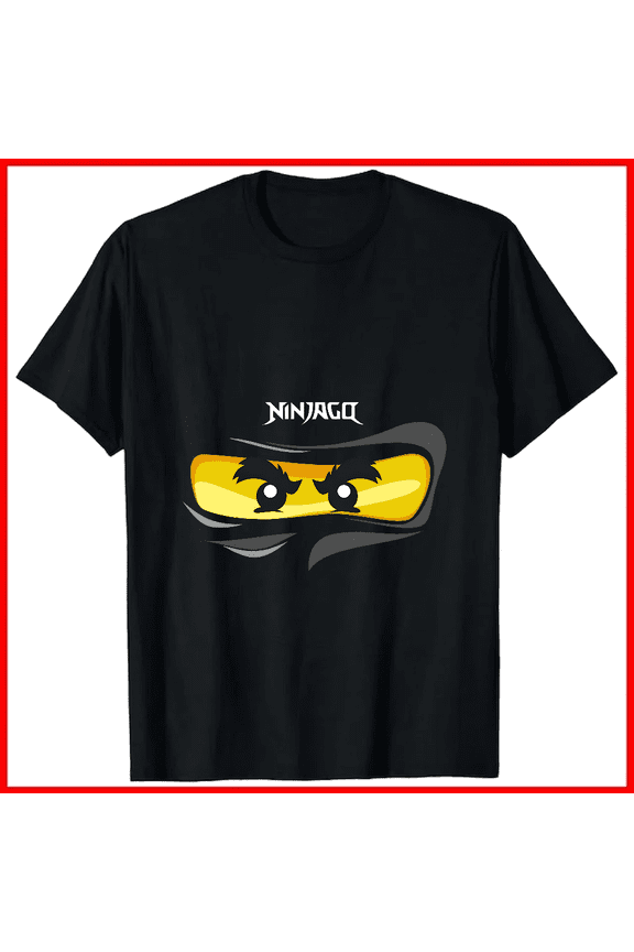 Ninjago Eyes Black Ninja Cole Retro Sport Music Band Funny Unisex T-shirt V19028, up to size 5XL