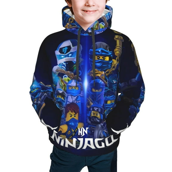 Ninjago Hoodies Pullover For Boys Girls 3d Printed Hooded Sweatshirt Long Sleeves Small