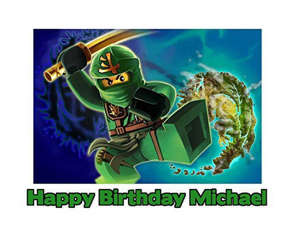 Ninjago Image Photo Cake Topper Sheet Personalized Custom