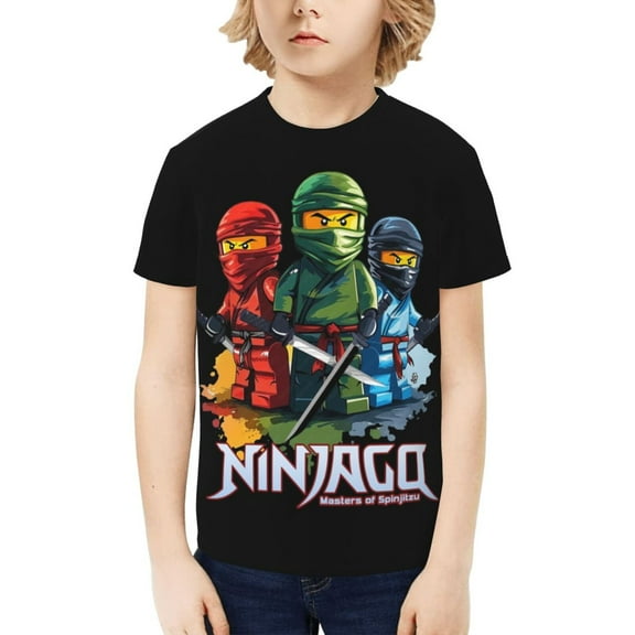 Ninjago Kids T-Shirt 3d Printed Graphic T-Shirts Boys And Girls Short Sleeve Shirts For Youth Kids X-Small