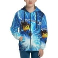 thumbnail image 1 of Ninjago Kids Zip-Up Hoodie 3d Print Hooded Sweatshirt With Packet For Boys Girls, 1 of 7