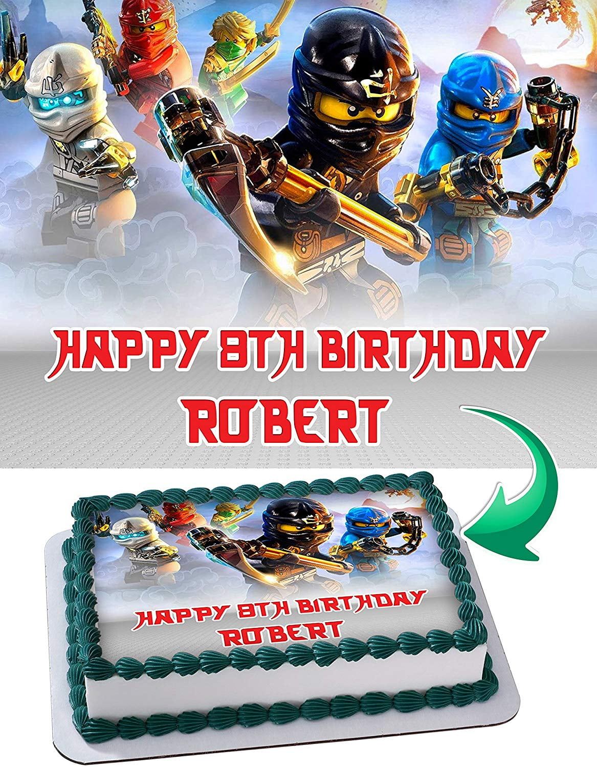 Ninjago cake walmart sale