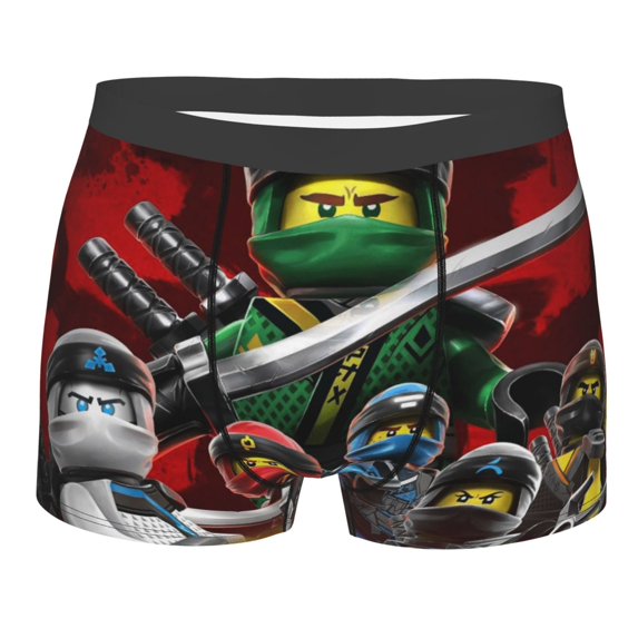 Ninjago Men'S Breathable Boxer Briefs Soft Stretch Moisture-Wicking Underwear Medium