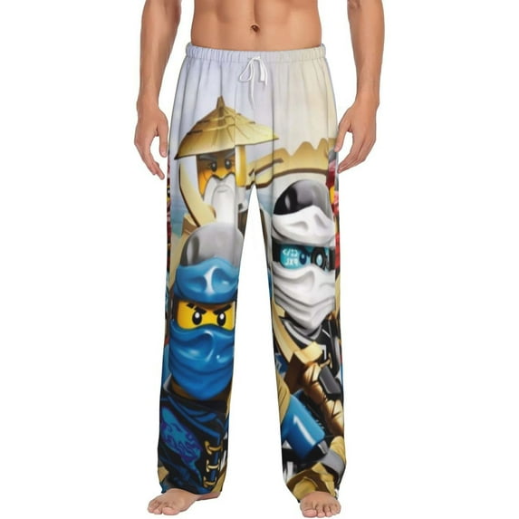 Ninjago Men's Pajama Pants With Pockets Fashion Cozy Daily Lounge Sleep Pants Sleepwear Small