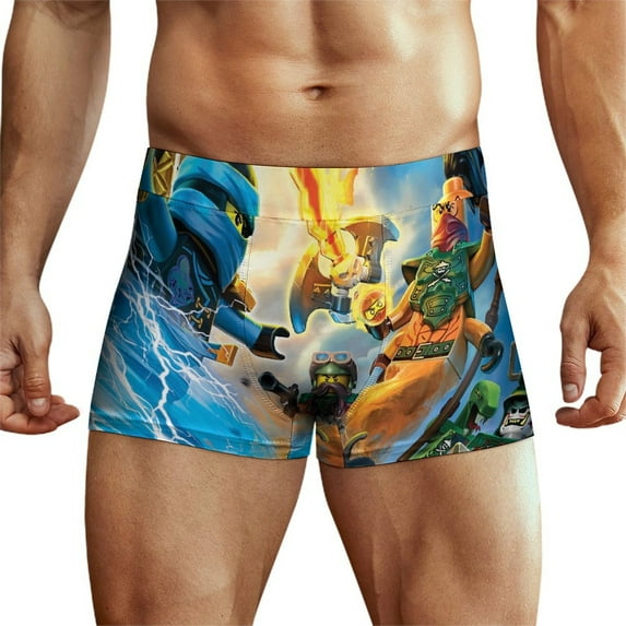 Ninjago Men's Underwear Boxer Briefs Soft Comfortable Underwear Boxer Briefs for Men