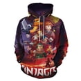 thumbnail image 1 of Ninjago Mens Womens Novelty Hoodie 3D Print Pullover Hooded Long Sleeve Sweatshirts Tops Blouse with Pocket, 1 of 8