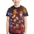 thumbnail image 1 of Ninjago Poster Teen T-Shirt Crewneck Short Sleeve Double-Sided Print Summer Tee Shirts Top For Youth Boys Girls Children Large, 1 of 7