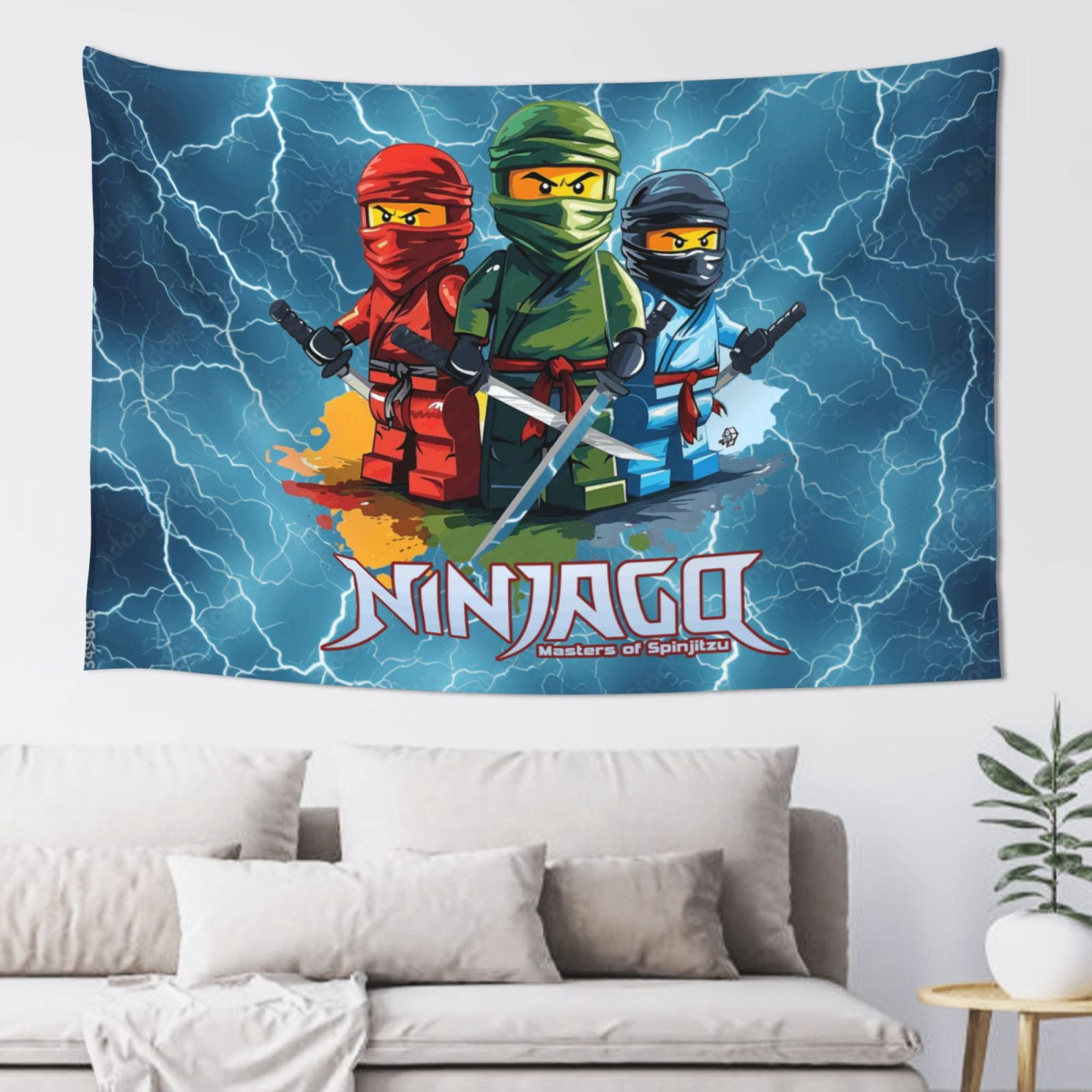 Ninjago Tapestry Wall Hanging Home Decoration Wall Blanket Dormitory ...