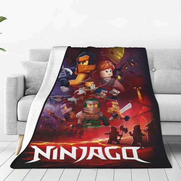 Ninjago Throw Blanket Couch Bed Sofa Soft Lightweight Warm Cozy Flannel Fleece Bed Blanket For Kids Adults Gift Multiple Sizes Available 40"X30"