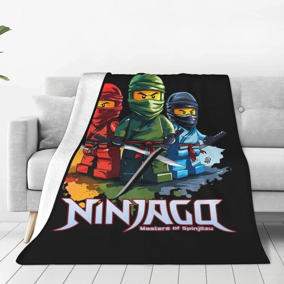 Ninjago Throw Blanket Couch Bed Sofa Soft Lightweight Warm Cozy Flannel Fleece Bed Blanket For Kids Adults Gift Multiple Sizes Available 40"X30"