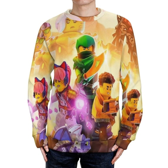 Ninjago Unisex Sweater Long Sleeve Fall Casual Crewneck Tops Pullover Active Streetwear Fashion Sweatshirt 2XL