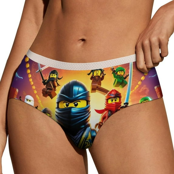 Ninjago Women's Brief Lady Lace Underwear Breathable Elastic Sexy Bikini Hipster Panties