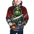 thumbnail image 1 of Ninjago Youth Sweatshirt Hoodies Fashion Teen Hooded Hoody Pullover Clothes With Pocket For Boys Girls Clothing, 1 of 8