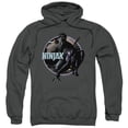 thumbnail image 1 of Ninjak Crouching Ninjak Adult Pullover Hoodie Sweatshirt Charcoal, 1 of 2